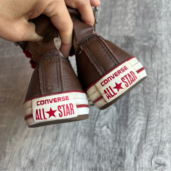Converse Chuck Taylor Elise Rolldown HiTop Leather Sneakers Wm’s 5.5 EUC - Picture 8 of 11